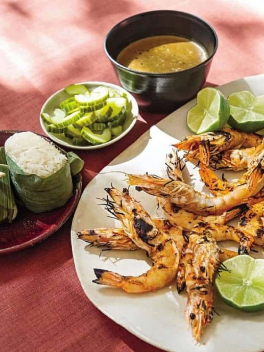 Thai Grilled Shrimp with Black Pepper Sauce