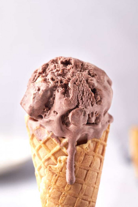 No Churn Chocolate Kit Kat Ice Cream