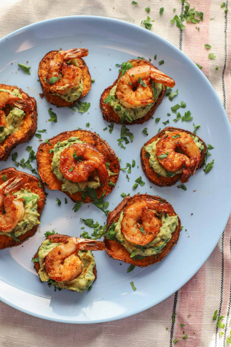 Cajun Shrimp Sweet Potato Bites