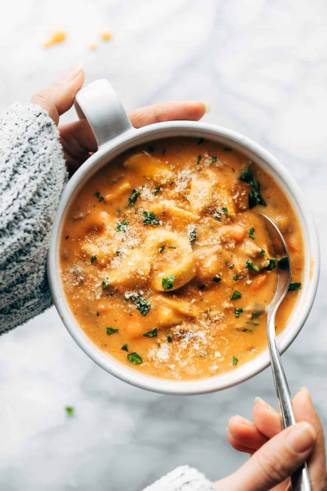 Creamy Tortellini Soup