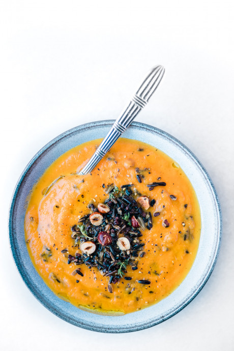 Wild Rice and Carrot Soup