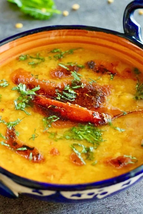 Restaurant Style Dal Tadka & Rice