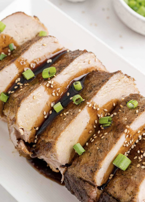 Slow Cooker Pork Loin With Balsamic Glaze