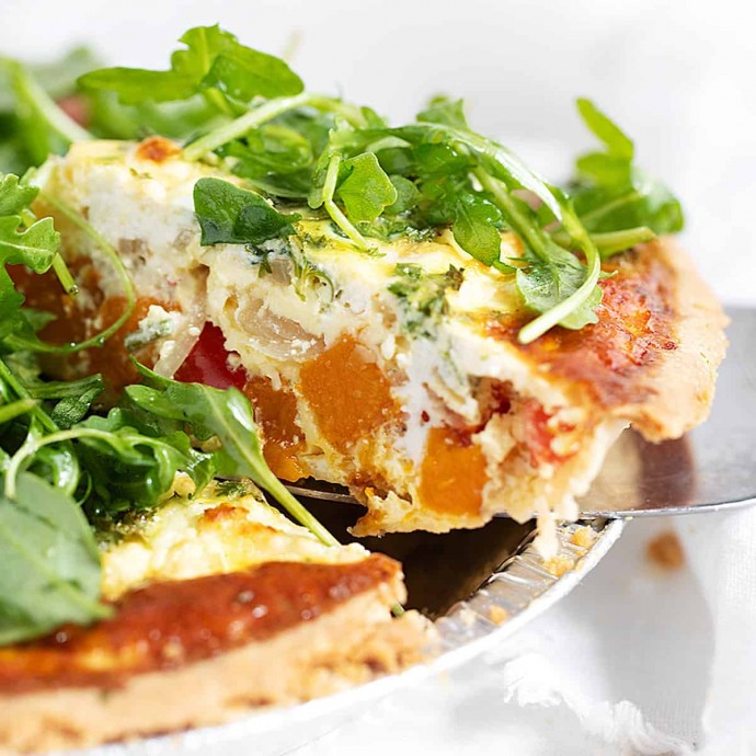 Butternut Squash Quiche