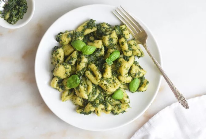 Vegan Gnocchi With Spinach Pesto Vegan Gnocchi With Spinach Pesto