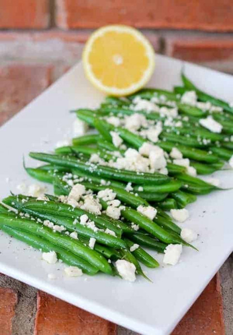 Green Beans with Lemon And Feta