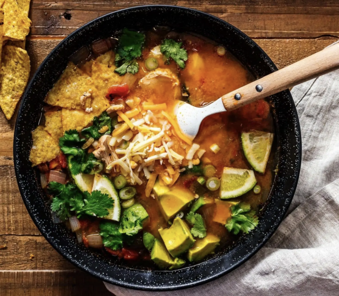 Chicken Tortilla Soup In Just 15 Minutes