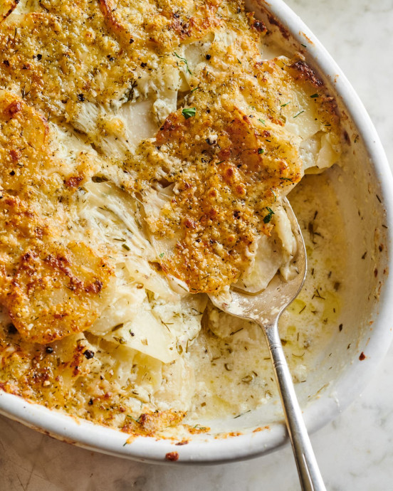 Cheesy Ranch Potato Gratin