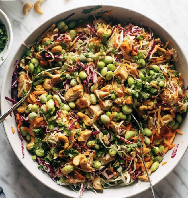 Cashew Crunch Salad with Sesame Dressing