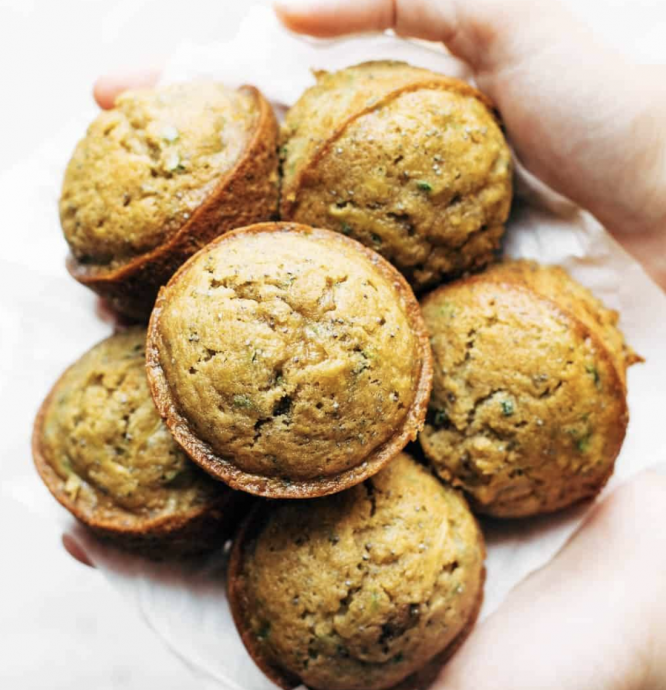 Lemon Poppyseed Zucchini Muffins