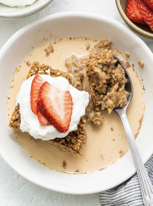 Tres Leches Baked Oatmeal