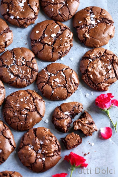 Salted Brownie Cookies