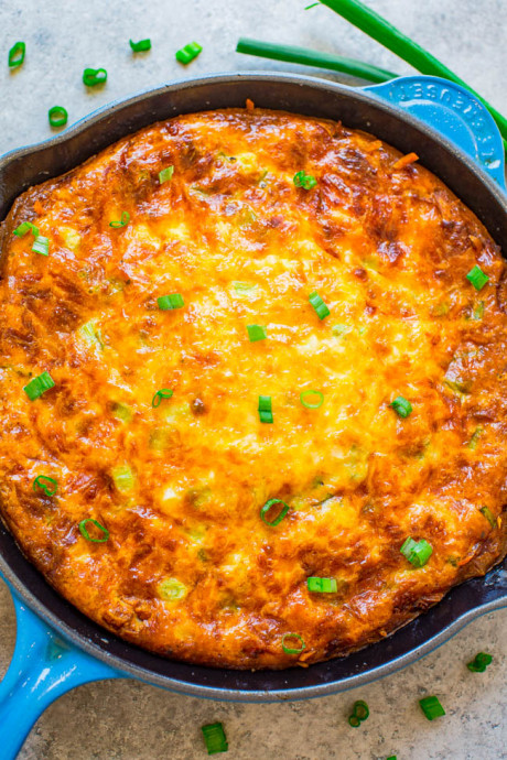 Cheesy Hash Brown Quiche