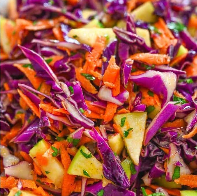 Easy Red Cabbage Slaw