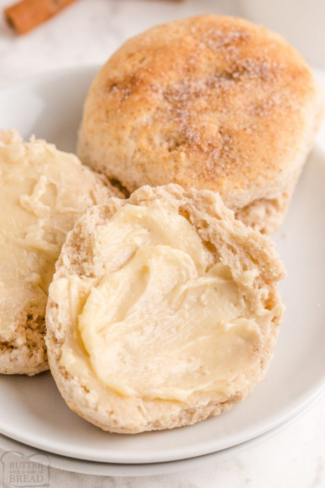Cinnamon Biscuits with Honey Butter