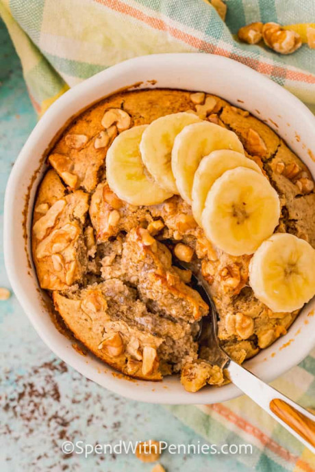 Banana Bread Baked Oats