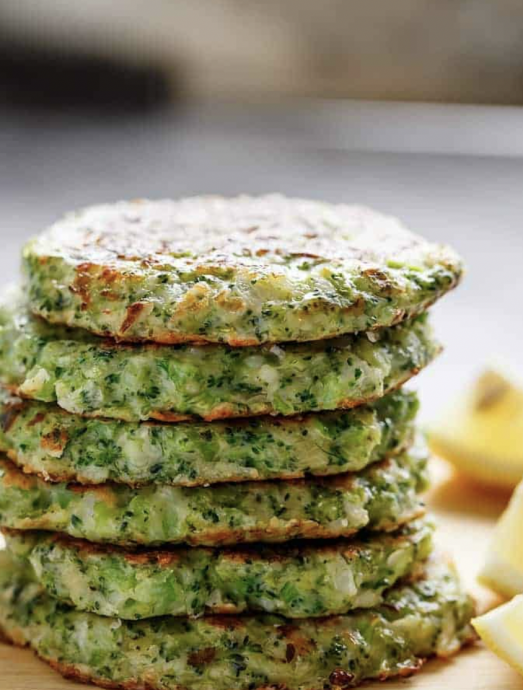 Crispy Broccoli Parmesan Fritters