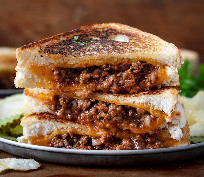 Sloppy Joe Grilled Cheese