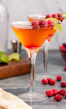 Sparkling Cranberry Martini