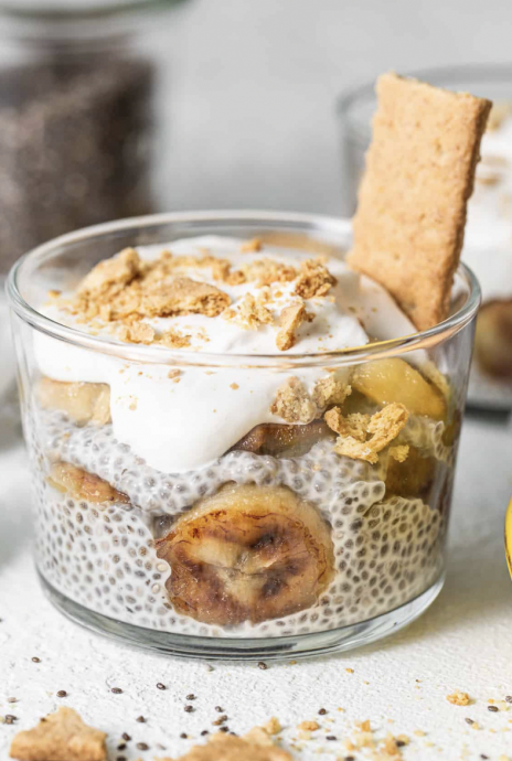 Banana Cream Pie Chia Seed Pudding