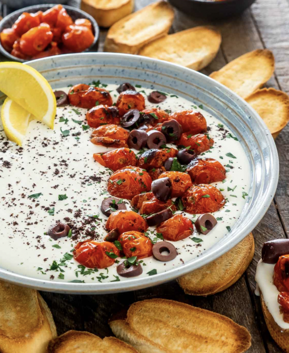 Whipped Feta Dip With Roasted Cherry Tomatoes