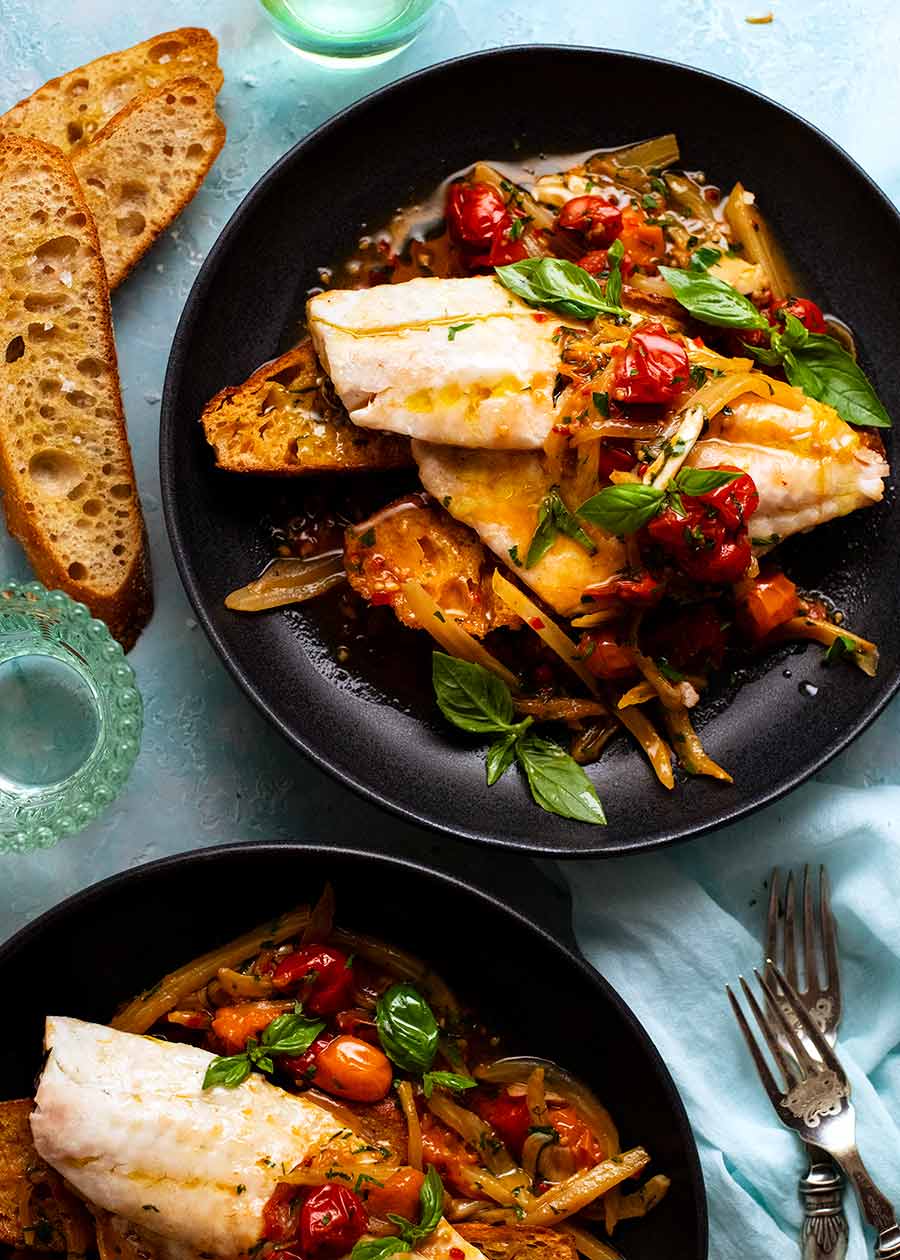 Banana Bread With Zucchini Acqua Pazza – Italian Poached Fish — Recipes