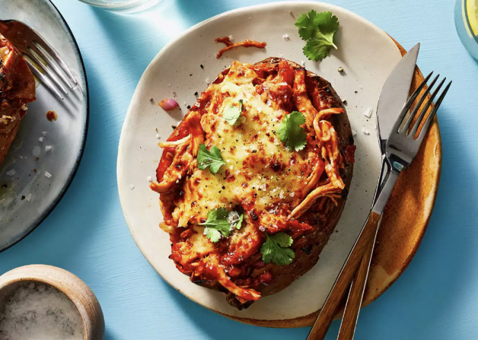 BBQ Chicken Stuffed Sweet Potatoes Recipe