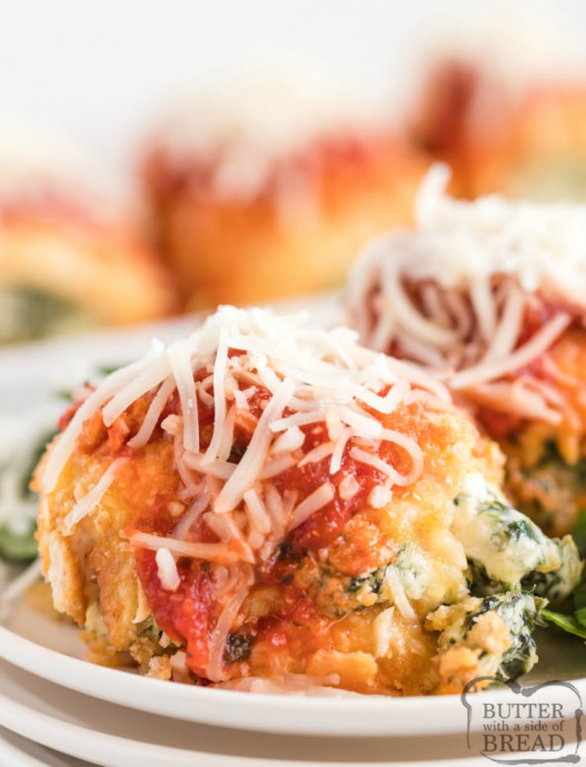 Baked Chicken Parmesan Bundles