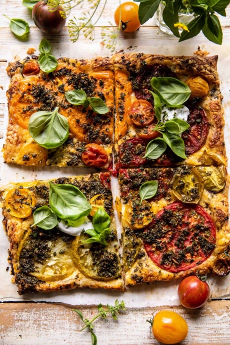 Roasted Tomato Cheddar Tart with Ranch Seasoning