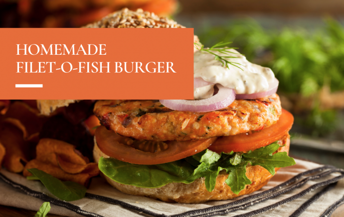 Healthy Homemade Filet-O-Fish Burger
