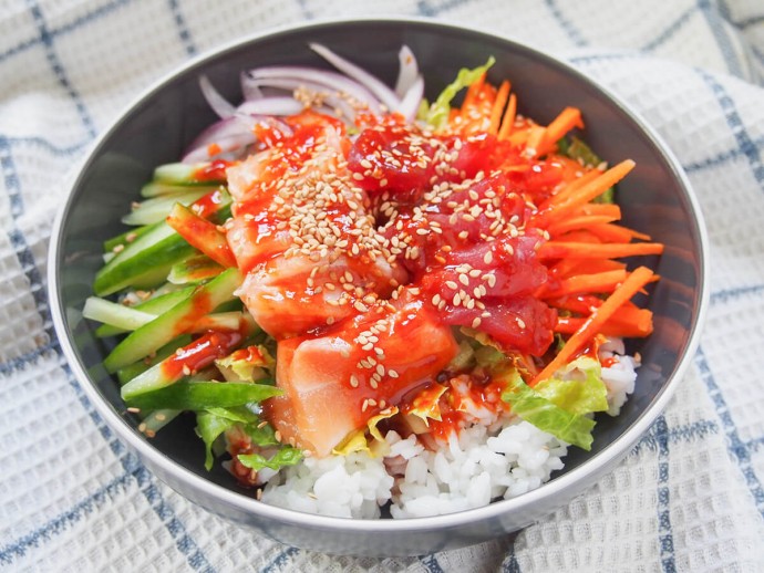 Hoedeopbap - Korean Sashimi Rice Bowl Hoedeopbap - Korean Sashimi Rice Bowl