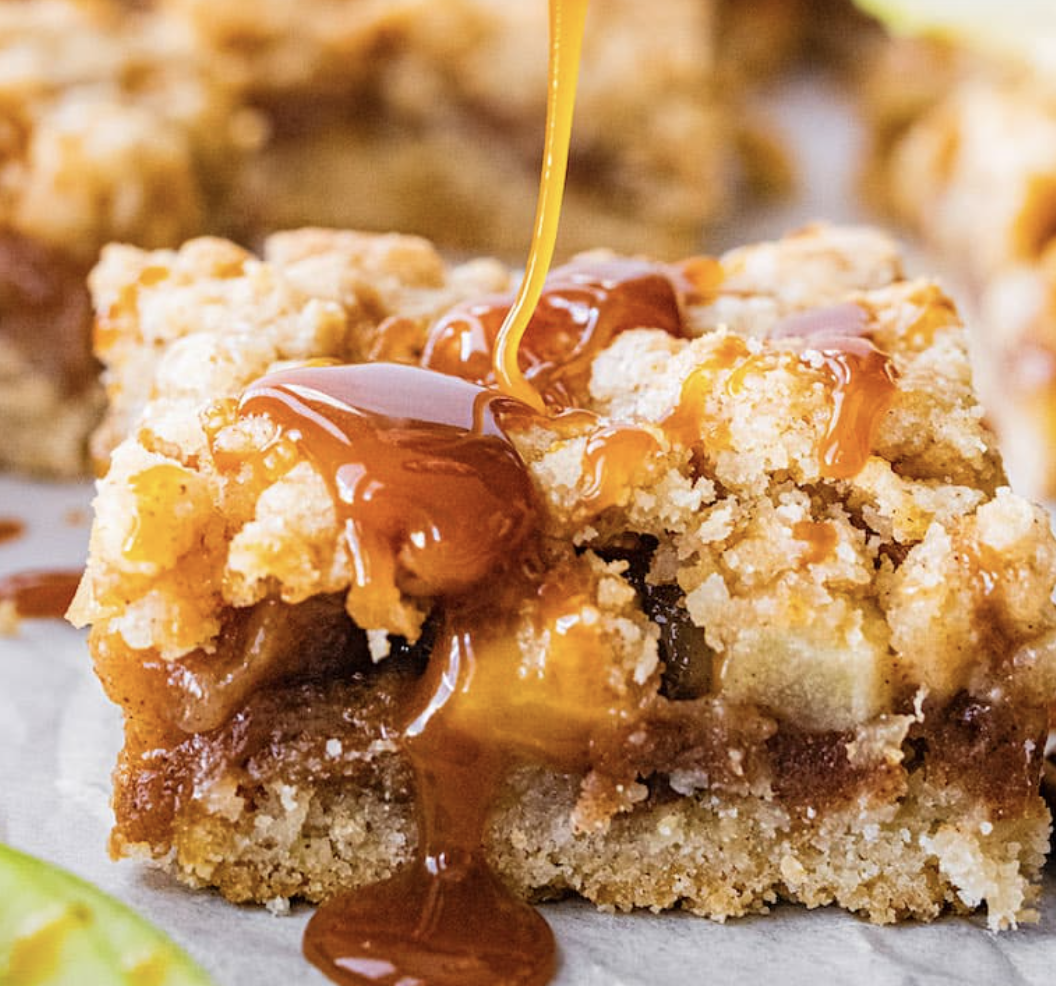 Salted Caramel Apple Crumb Bars Recipes