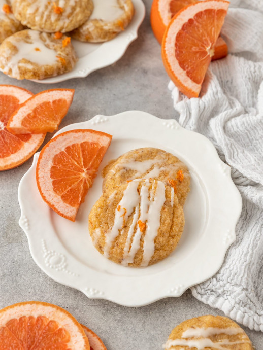 Vegan Grapefruit Sugar Cookies