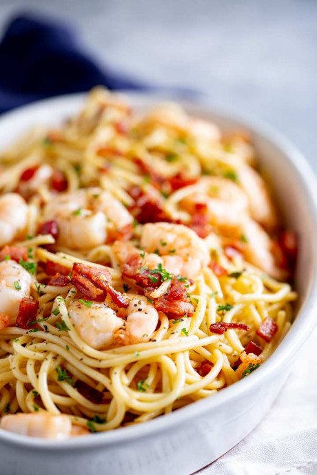 Bacon Shrimp Pasta