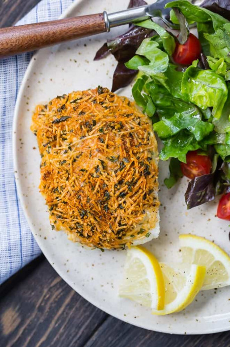 Parmesan Baked Cod Recipe With Lemon