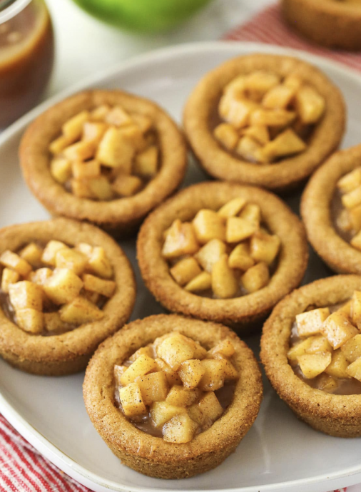 Caramel Apple Cookie Cups