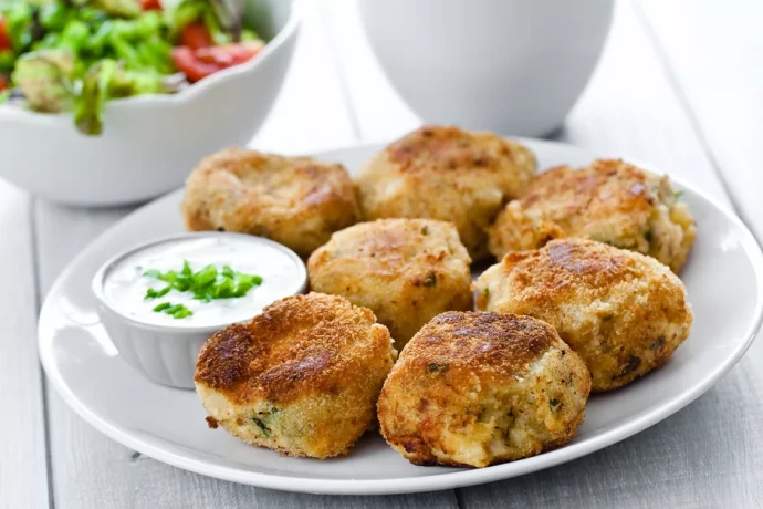 Easy Mashed Potato and Ham Patties (Croquettes)