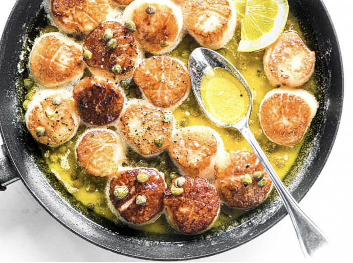 Seared Scallops in Lemon Butter