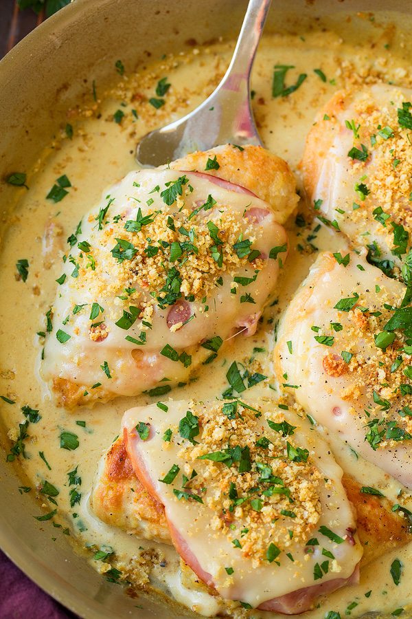 skillet-chicken-cordon-bleu-with-creamy-dijon-sauce-recipes