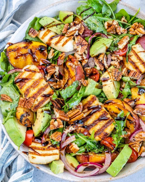 Grilled Peach Salad Grilled Peach Salad
