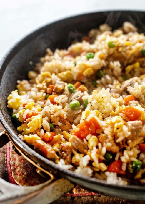 Easy Pork Fried Rice with Vegetables