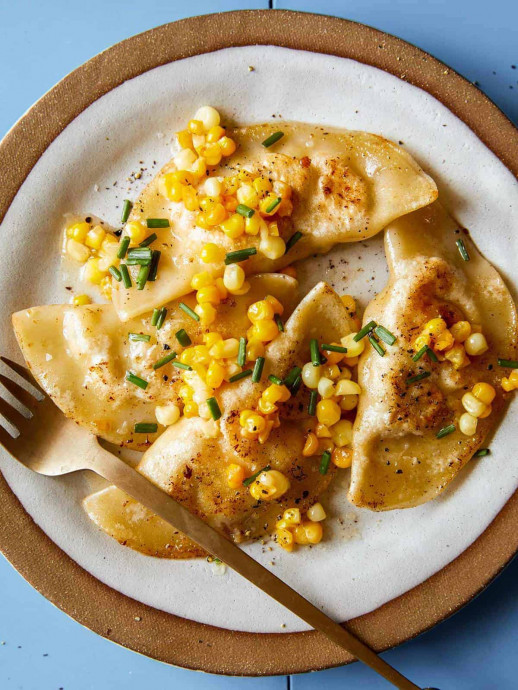 Creamy Shrimp And Corn Ravioli