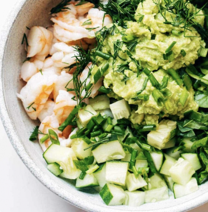 Super Quick Avocado Shrimp Salad