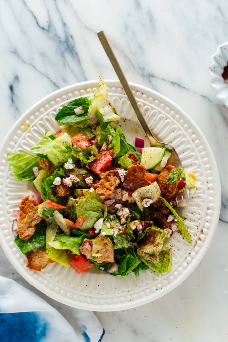 Fattoush Salad with Mint Dressing