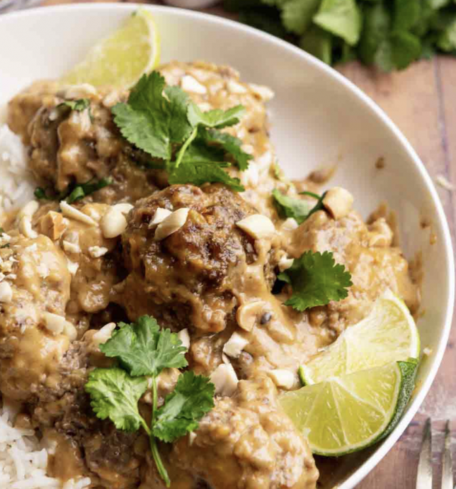 Thai Meatball Peanut Satay