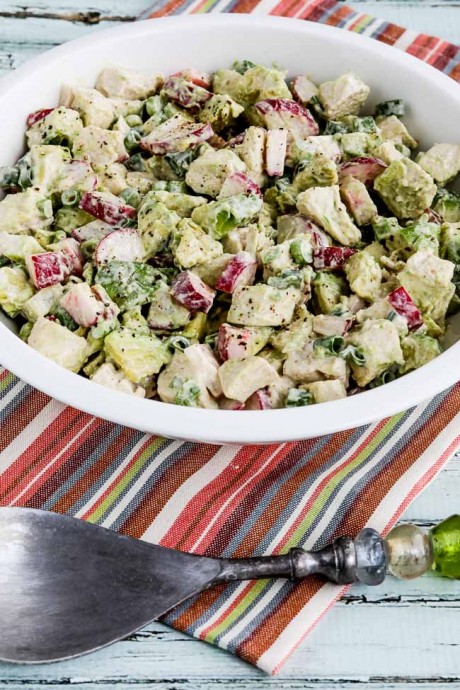 Chicken Salad with Avocado, Radishes, and Lime