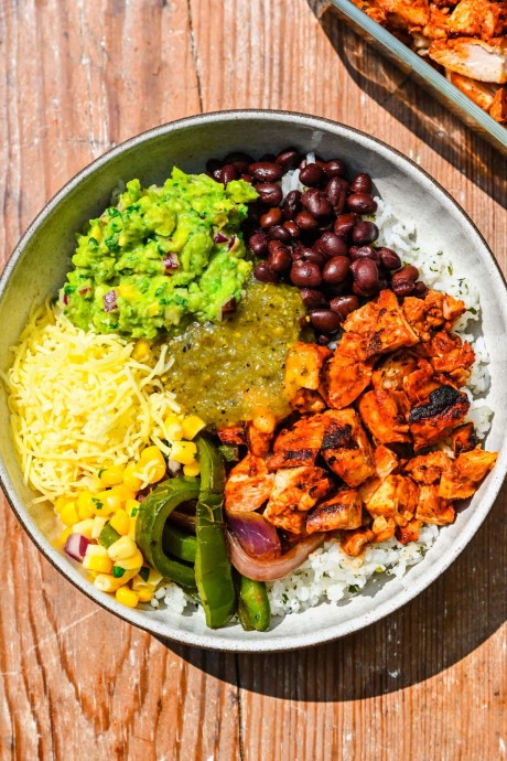 Homemade Chicken Burrito Bowls