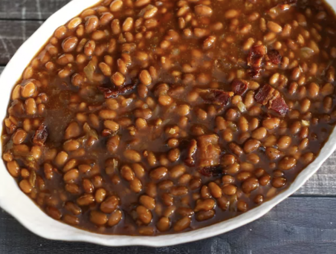 5-Ingredient Slow-Cooked Beans With Bacon