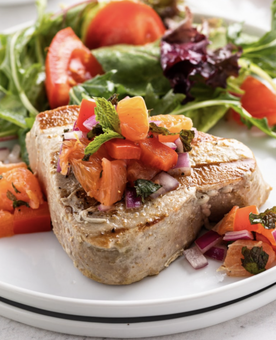 Grilled Tuna with Citrus Salsa