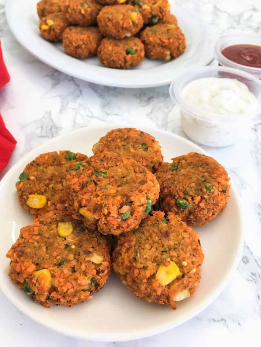 Baked Lentil Veggie Nuggets